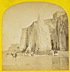 Cliffs with Clifton Baths  [Stereoview Blanchard 1860s]